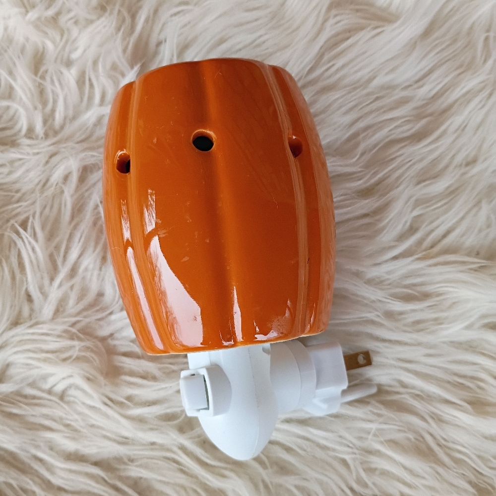 Orange Fall Pumpkin Halloween Plug In Wall Wax Warmer